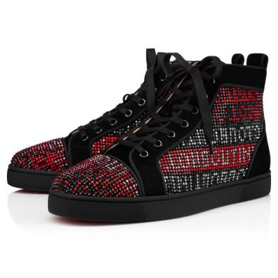 Zapatillas Louis Christian Louboutin Hombre - Negros/Multicolor - 1215048CM53